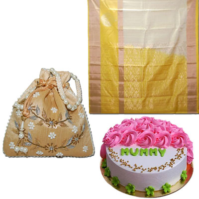 "Delicious Round shape Pineapple cake - 1kg - Code NC08 - Click here to View more details about this Product